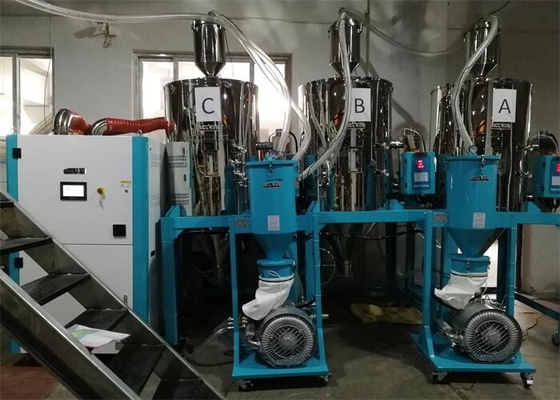 18KW Auto Hygroscopic Plastic Hopper Dryer OHD-750-O مع سطح SUS